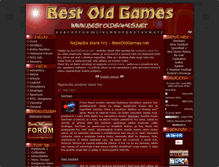 Tablet Screenshot of bestoldgames.net